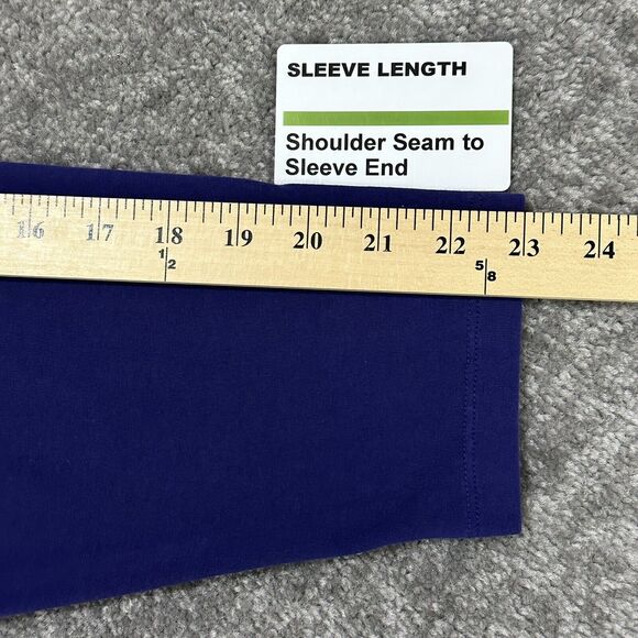 Catherines Suprema Collection Shirt Women 3X Blue‎ Turtleneck Long Sleeve F61 - Picture 12 of 12